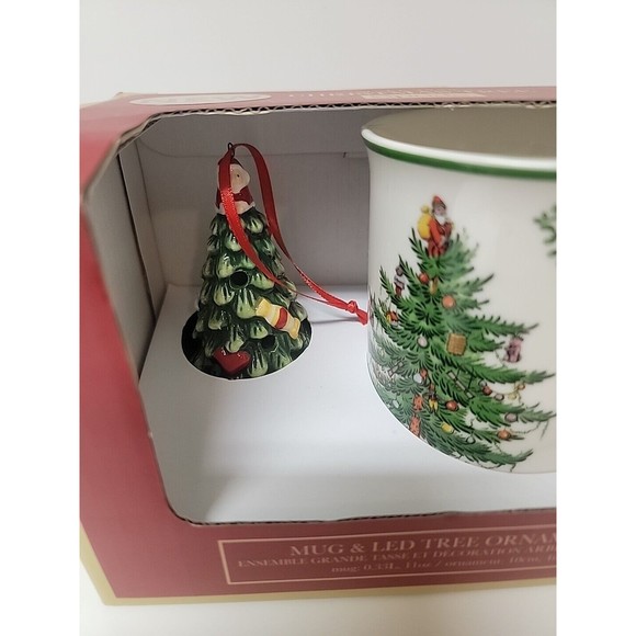 NEW SPODE Mug and LED Tree Christmas Ornament - Picture 3 of 5